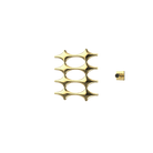 P&Bhusri K015-S-PBR-XM K015 Towel Warmer in PVD Polished Brass