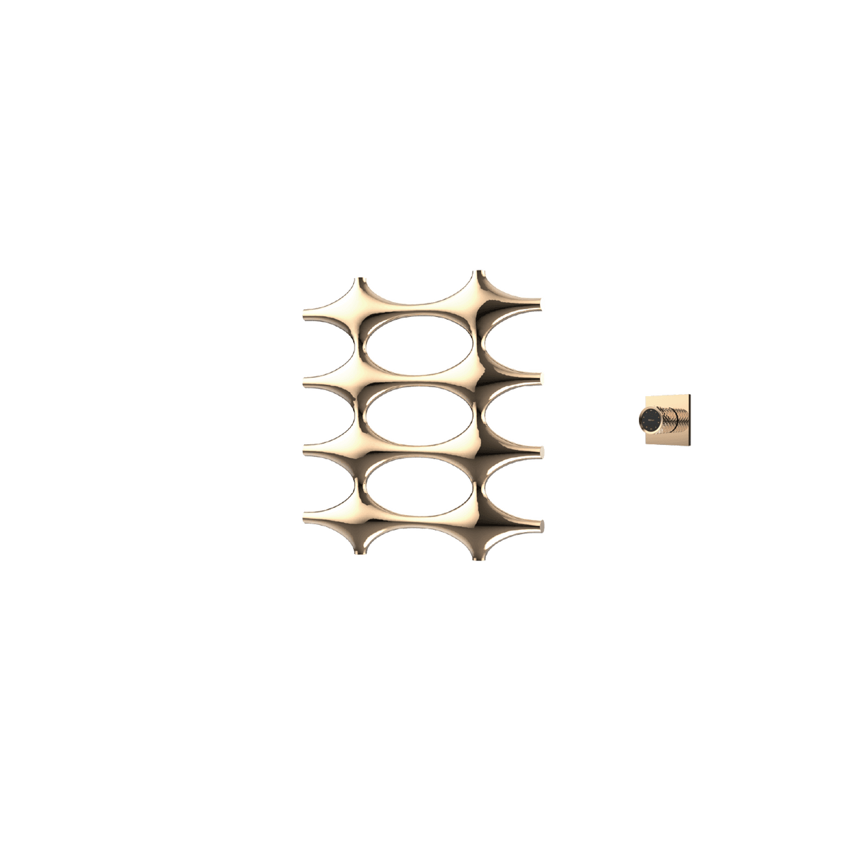 P&Bhusri K015-S-PBZ-XM K015 Towel Warmer in PVD Polished Bronze