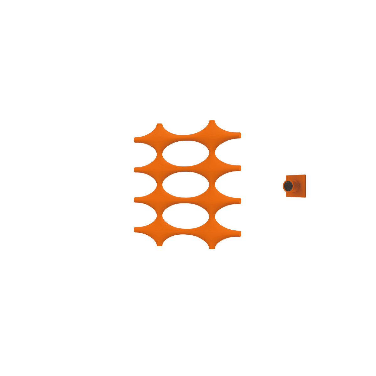 P&Bhusri K015-S-SOR-XM K015 Towel Warmer in Sienna Orange