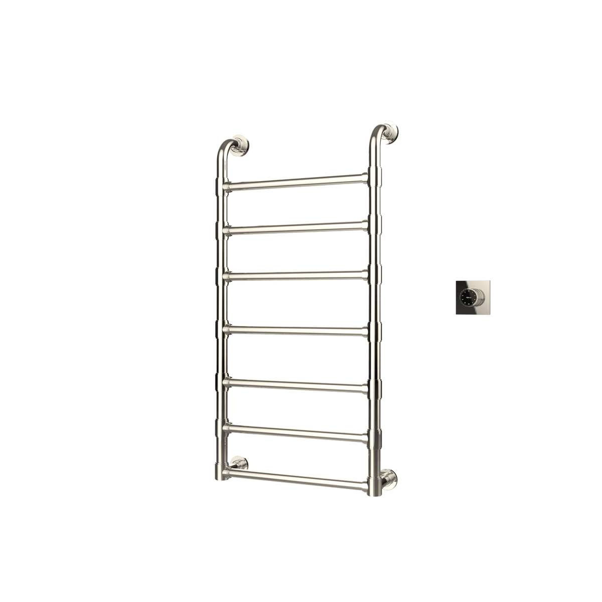 P&Bhusri K05-M-PNI-XM K05 Towel Warmer in PVD Polished Nickel