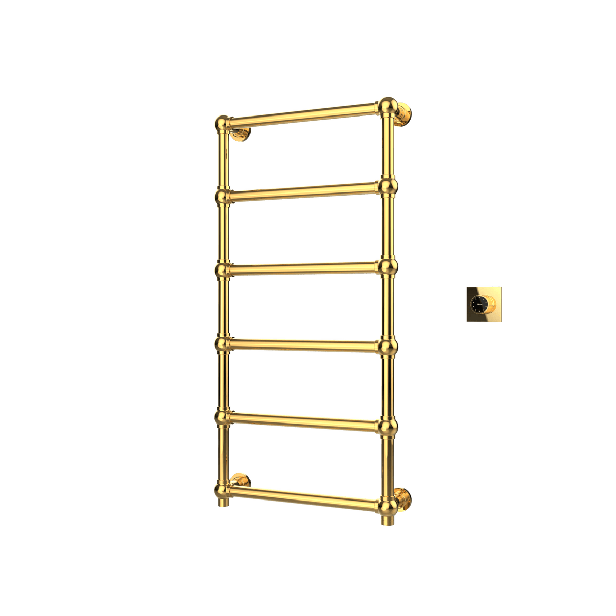 P&Bhusri K06-L-24K-XM K06 Towel Warmer in PVD 24K Gold