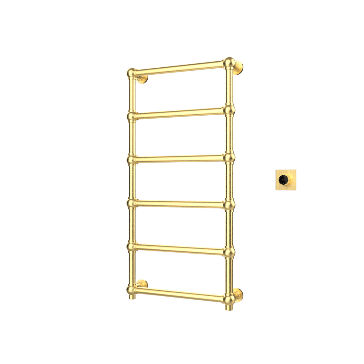 P&Bhusri K06-L-BBR-XM K06 Towel Warmer in PVD Brushed Brass