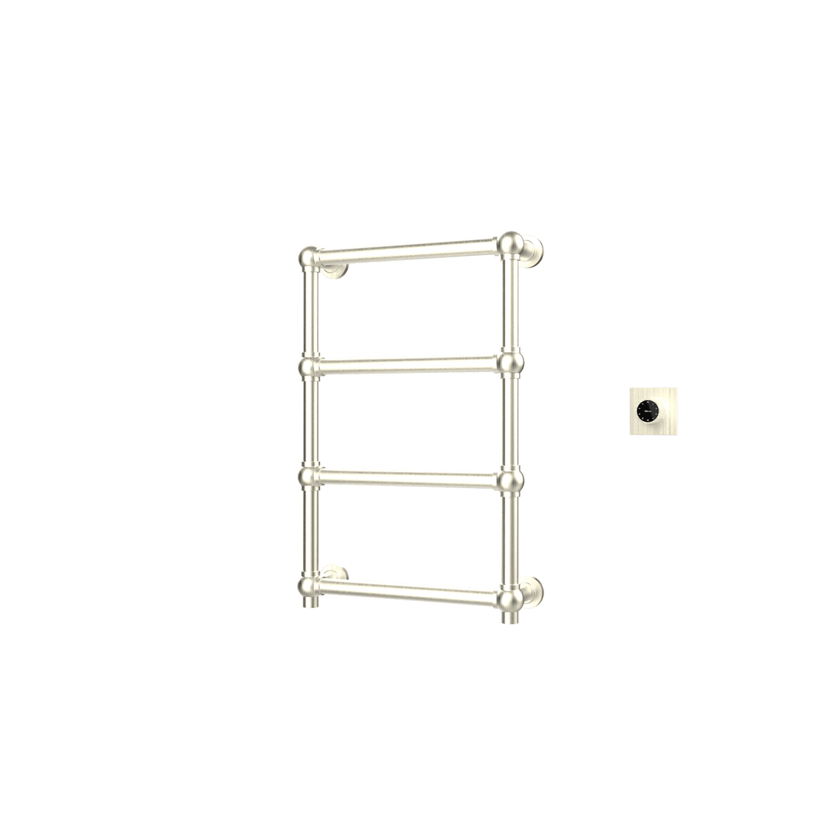 P&Bhusri K06-M-BWG-XM K06 Towel Warmer in PVD Brushed White Gold