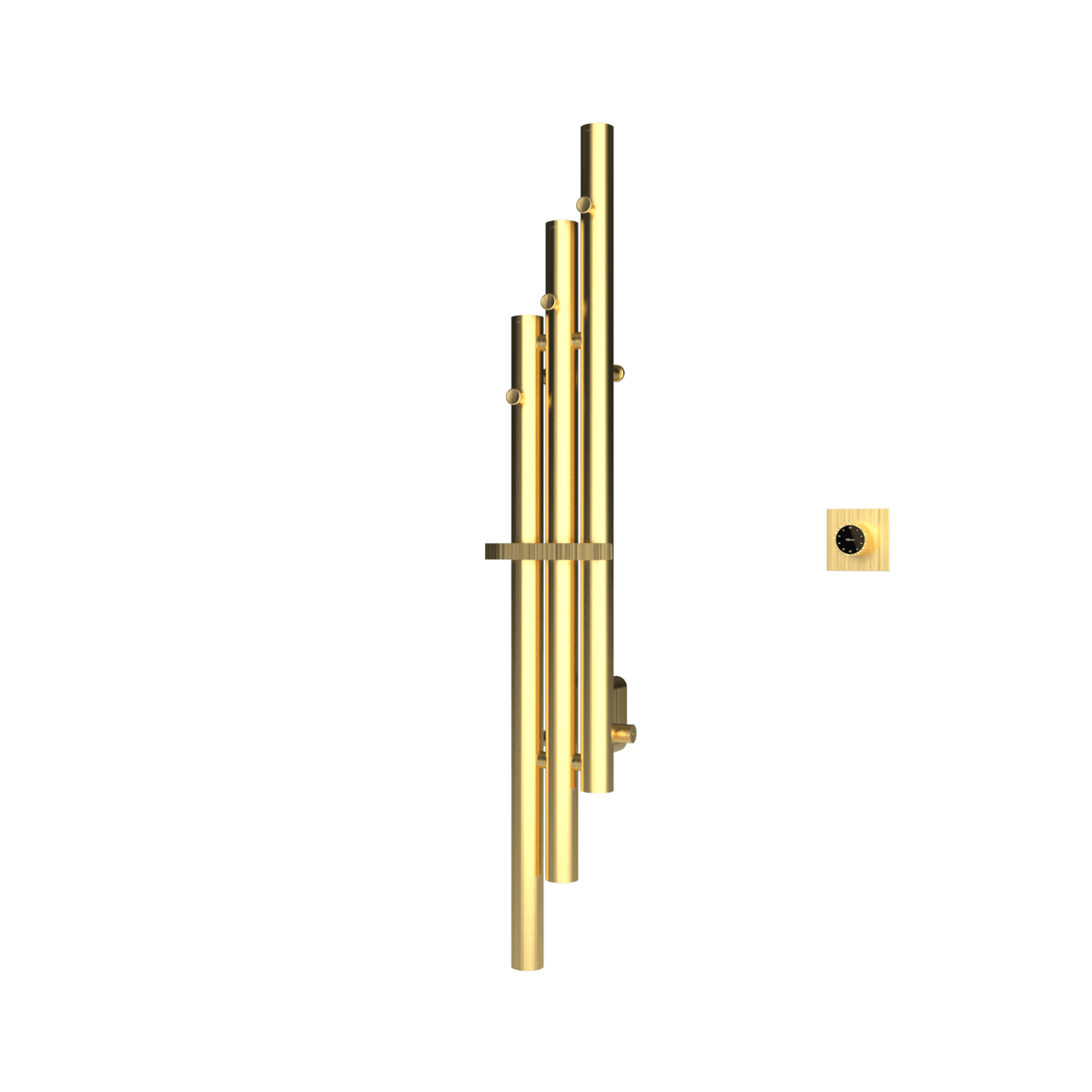 P&Bhusri K102-M-BBR-XM K102 Towel Warmer in PVD Brushed Brass