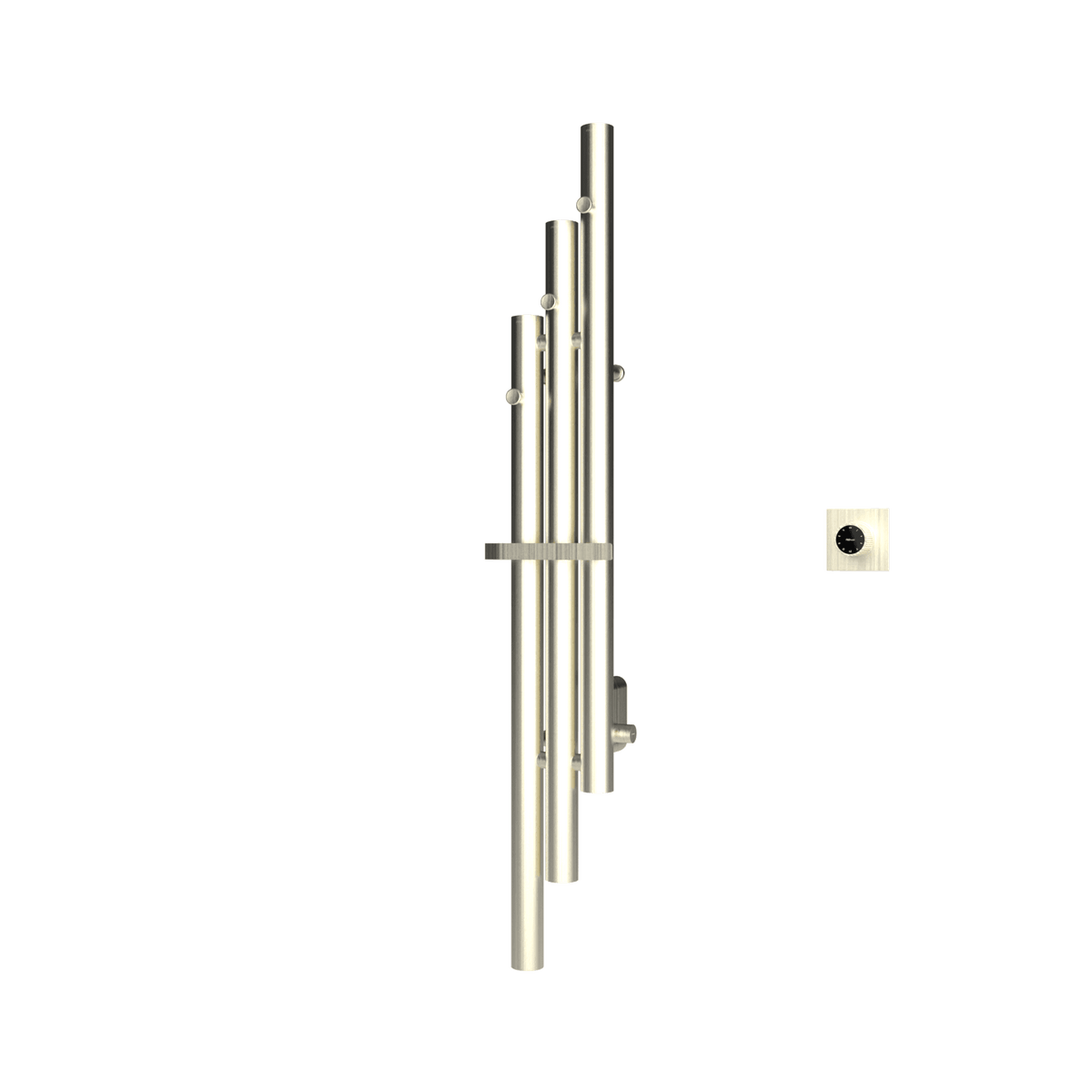 P&Bhusri K102-M-BWG-XM K102 Towel Warmer in PVD Brushed White Gold