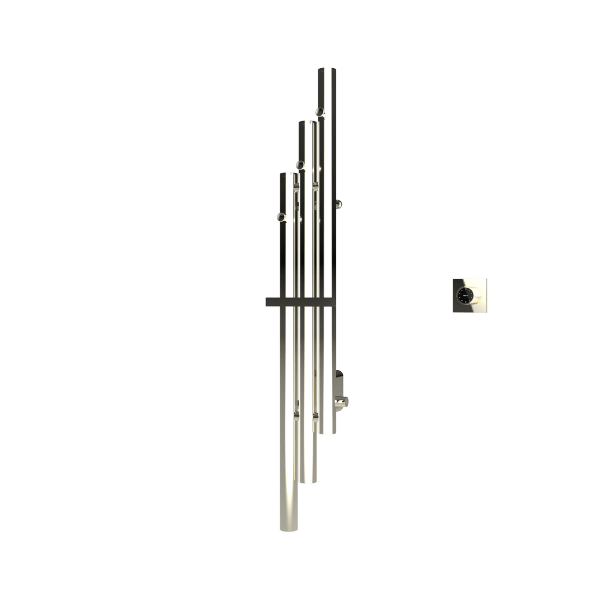 P&Bhusri K102-M-PWG-XM K102 Towel Warmer in PVD Polished White Gold