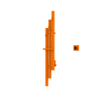 P&Bhusri K102-M-SOR-XM K102 Towel Warmer in Sienna Orange