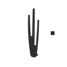 P&Bhusri K103-M-BLK-XM K103 Towel Warmer in Matte Black