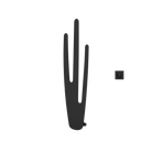 P&Bhusri K103-M-MBL-XM K103 Towel Warmer in Mist Black