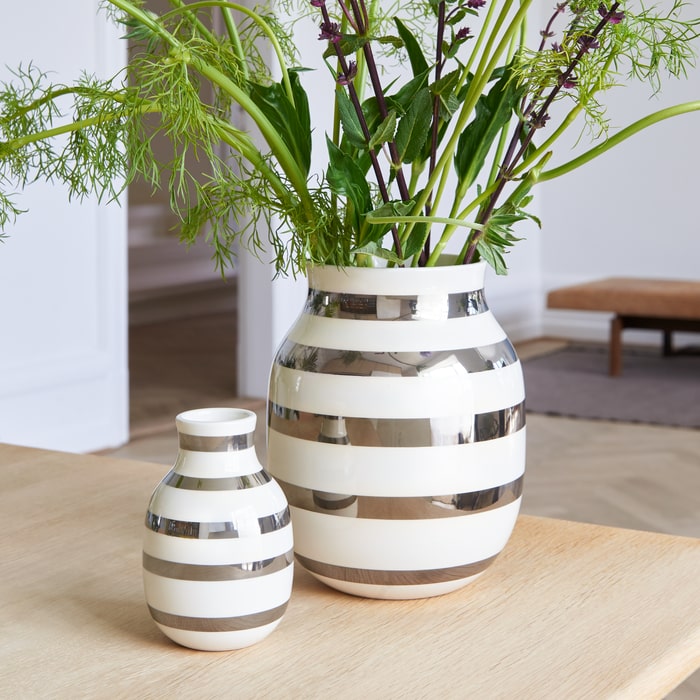 Kähler 691791 Vase Omaggio en argent