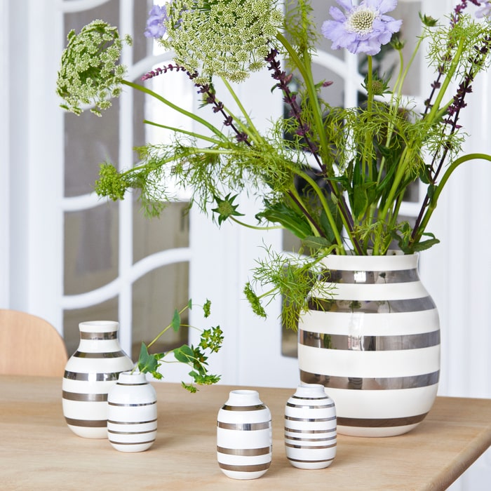 Kähler 691791 Vase Omaggio en argent