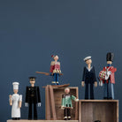 Kay Bojesen 39410 Figurine de Noël en bois skieur multicolore