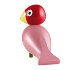 Kay Bojesen 39400 Figurine en bois oiseau chanteur rose/rouge