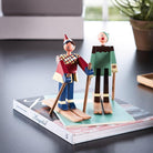 Kay Bojesen 39410 Figurine de Noël en bois skieur multicolore