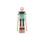 Kay Bojesen 39410 Figurine de Noël en bois skieur multicolore