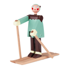 Kay Bojesen 39410 Figurine de Noël en bois skieur multicolore