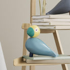 Kay Bojesen 39405 Figurine en bois oiseau chanteur turquoise/jaune