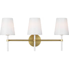 Collection Visual Comfort Studio KSV1013BBSGW Applique murale Monroe à 3 lumières
