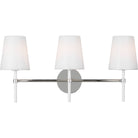 Collection Visual Comfort Studio KSV1013PNGW Applique murale Monroe à 3 lumières
