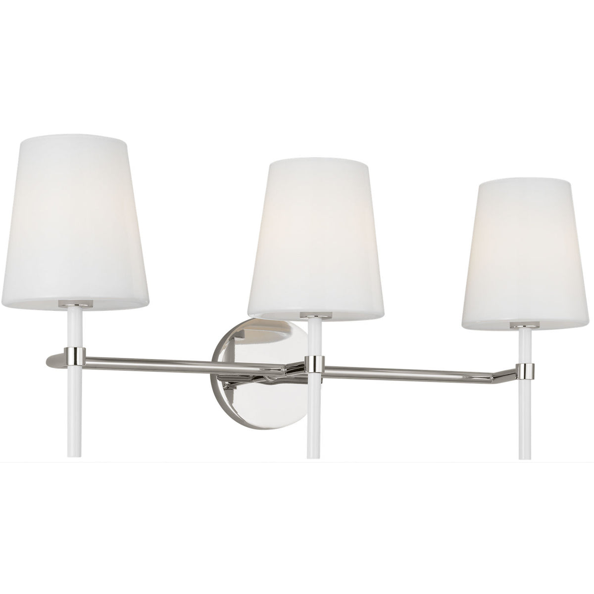 Collection Visual Comfort Studio KSV1013PNGW Applique murale Monroe à 3 lumières