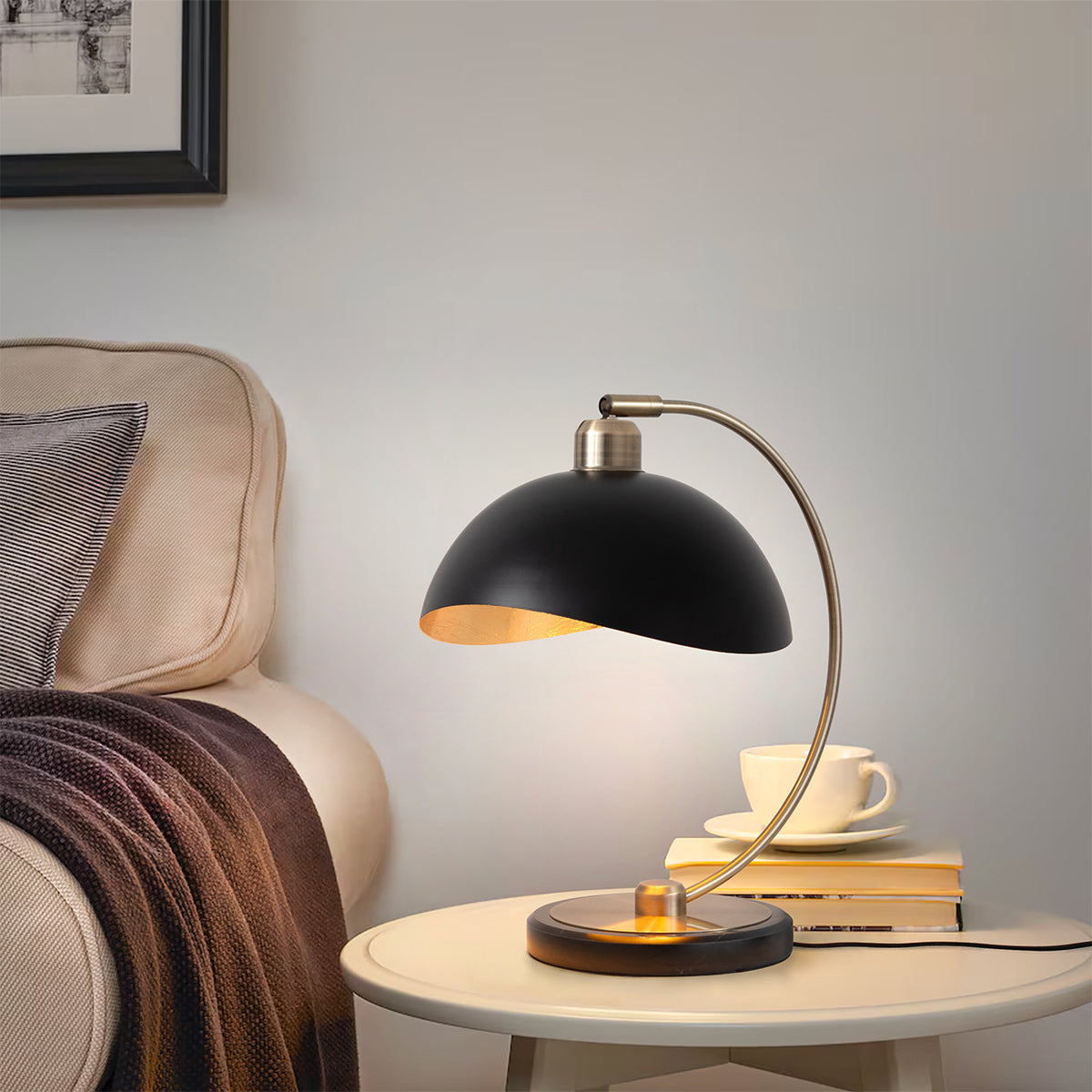 Nova de Californie 1111060WB Luna Bella Mini Accent Lampe de table en WB