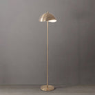 Nova of California 2034853WW Luna Bella Slimline Half Dome Floor Lamp in Weathered Brass