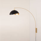 Lampe murale arc Luna Bella de Nova of California 3024836MG en laiton vieilli