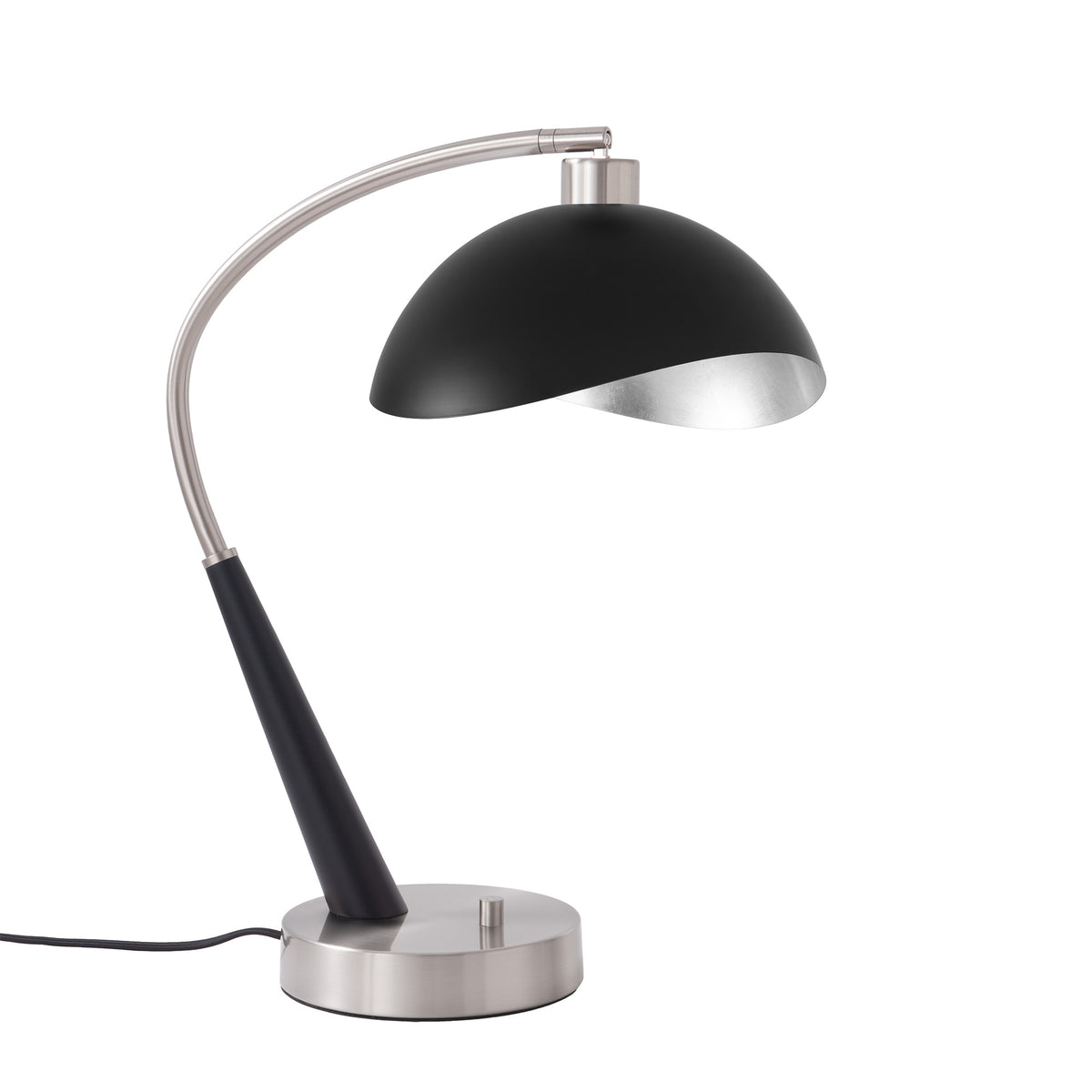 Nova of California 1044878MG Boomerang Luna Bella Table Lamp in Dark Walnut/Weathered Brass
