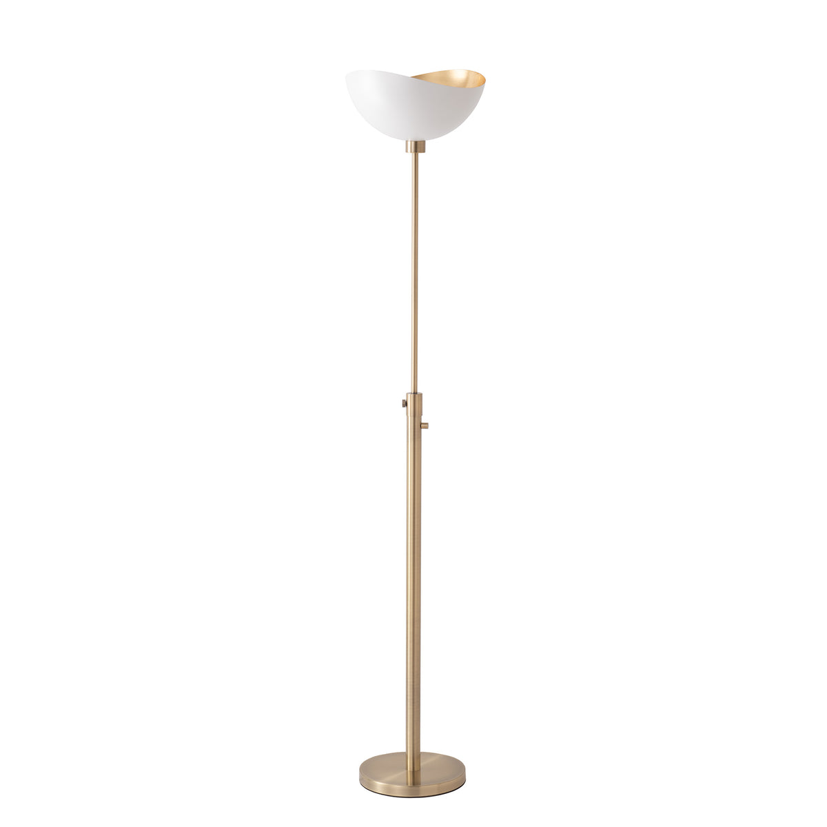 Lampe torche Luna Bella de Nova of California 1524849MS en nickel satiné