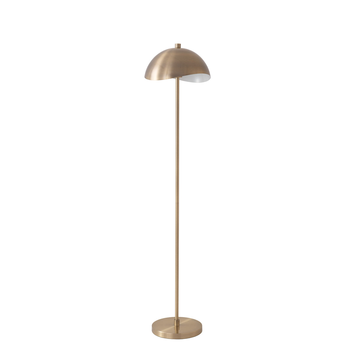 Nova of California 2034853WW Luna Bella Slimline Half Dome Floor Lamp in Weathered Brass