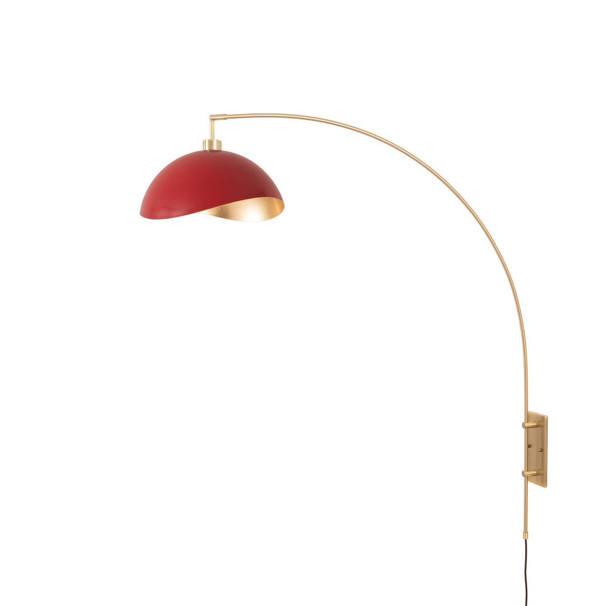 Lampe murale arc Luna Bella de Nova of California 3024836MG en laiton vieilli