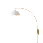 Lampe murale arc Luna Bella de Nova of California 3024836MG en laiton vieilli