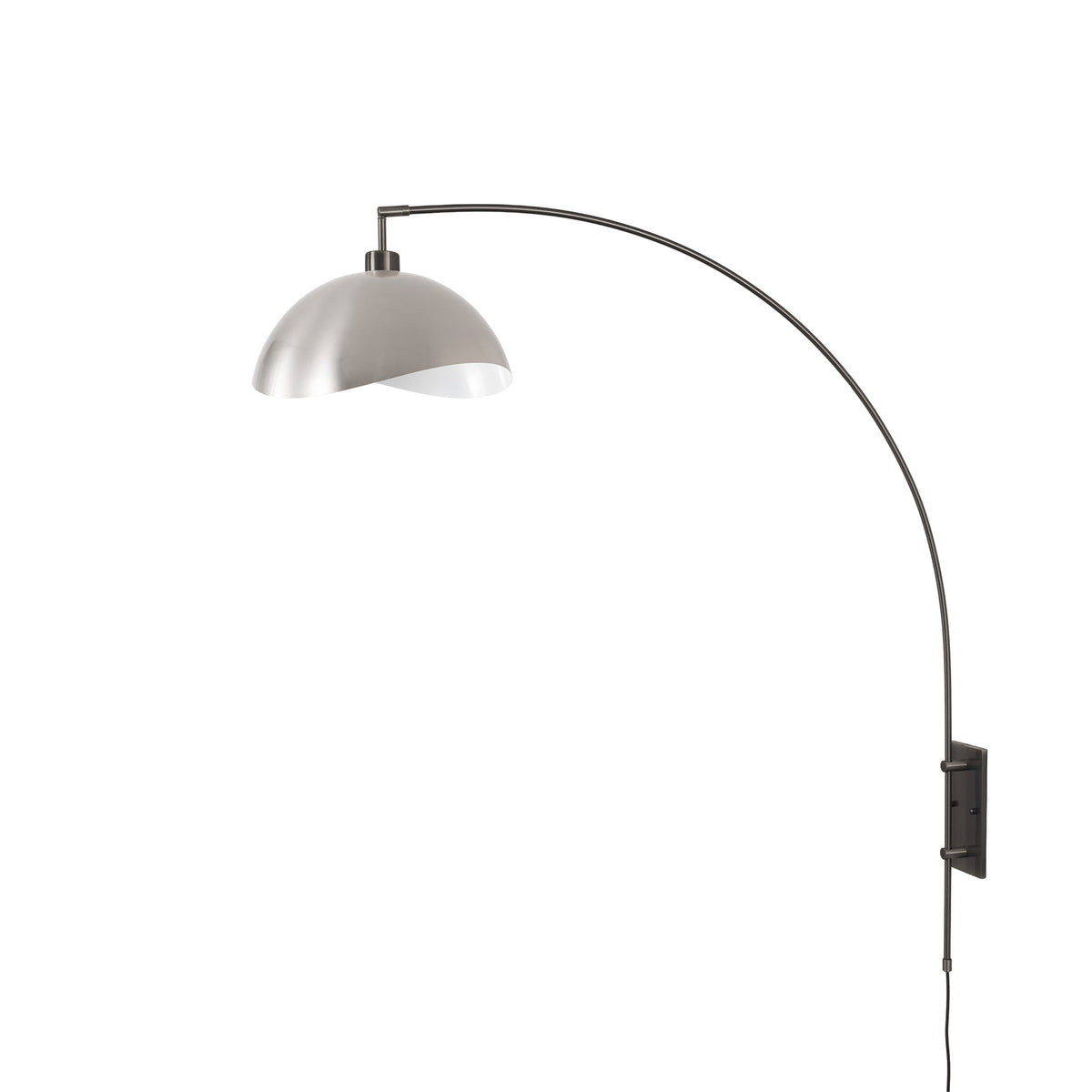 Lampe murale arc Luna Bella de Nova of California 3024836MG en laiton vieilli
