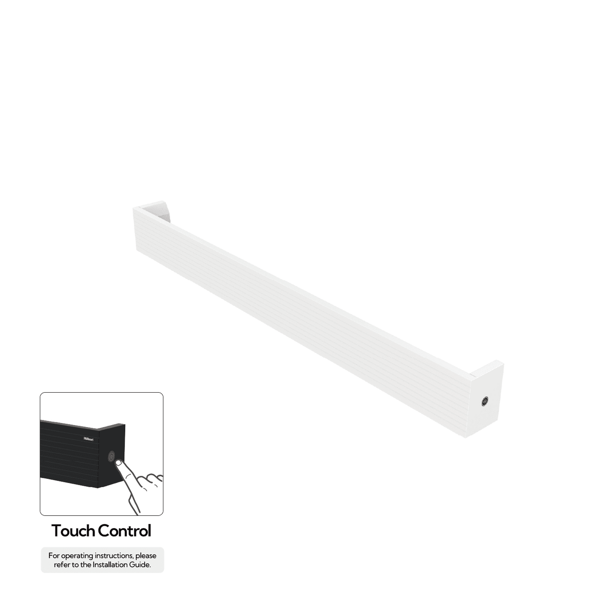 Sèche-serviettes P&Bhusri L32-M-MWH-H L32, blanc brume