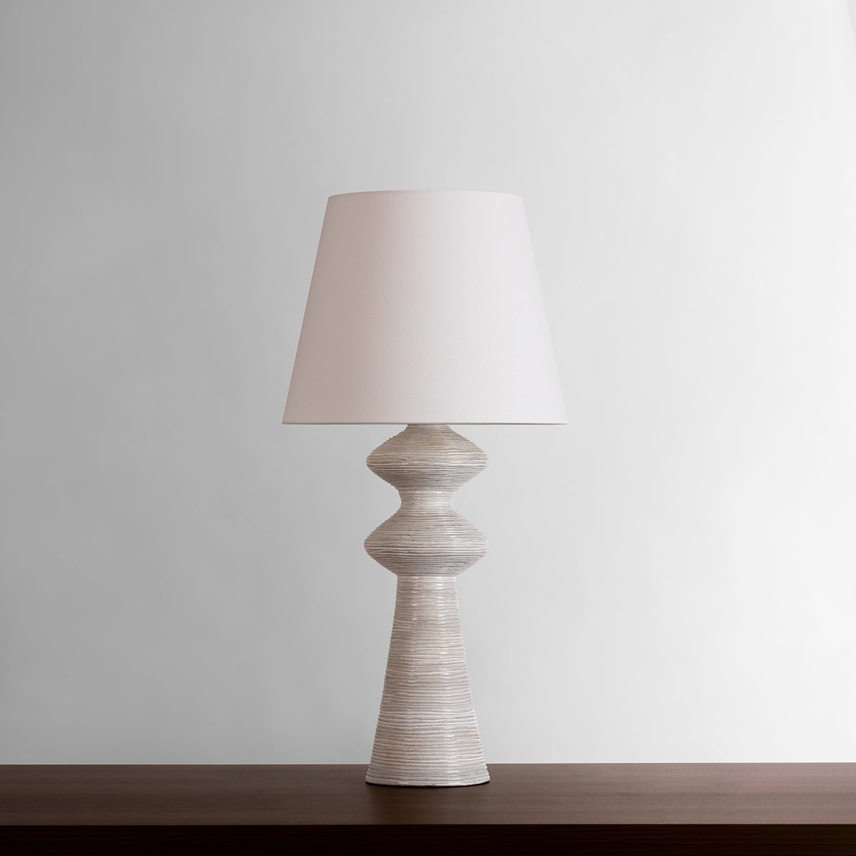 Éclairage Hudson Valley L5537-AGB/CNB STEINWAY Lampe de table dans un banc de neige en céramique