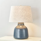 Éclairage Hudson Valley L6027-AGB/C08 RIDGEFIELD Lampe de table en céramique texturée bleu marine