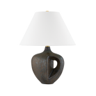 Éclairage Hudson Valley L7124-AGB/C07 AVENEL Lampe de table en bronze réactif céramique