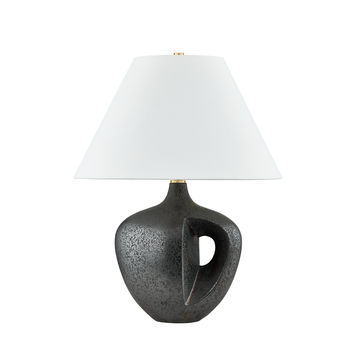 Éclairage Hudson Valley L7124-AGB/C07 AVENEL Lampe de table en bronze réactif céramique