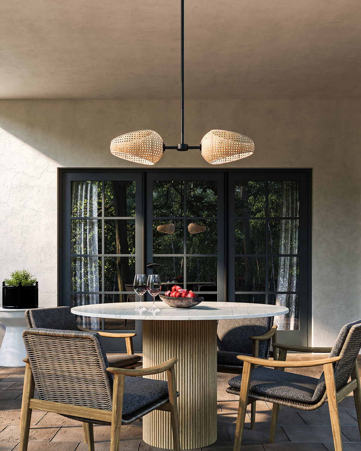 Kuzco Lighting PD20602-BK/OP Lanai LED Pendant in Black