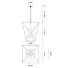 Alora Lighting PD309616UB Lattice Pendant in Urban Bronze