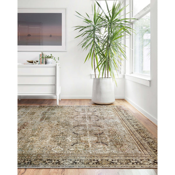 LAYLA LAY-03 OLIVE / CHARBON