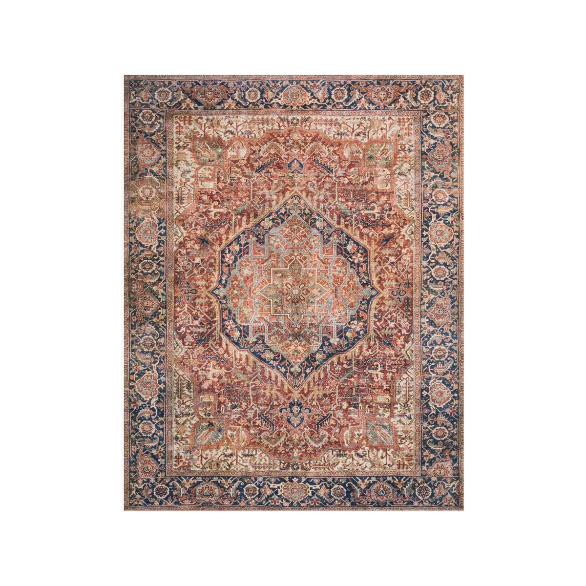 LAYLA LAY-08 RED / NAVY