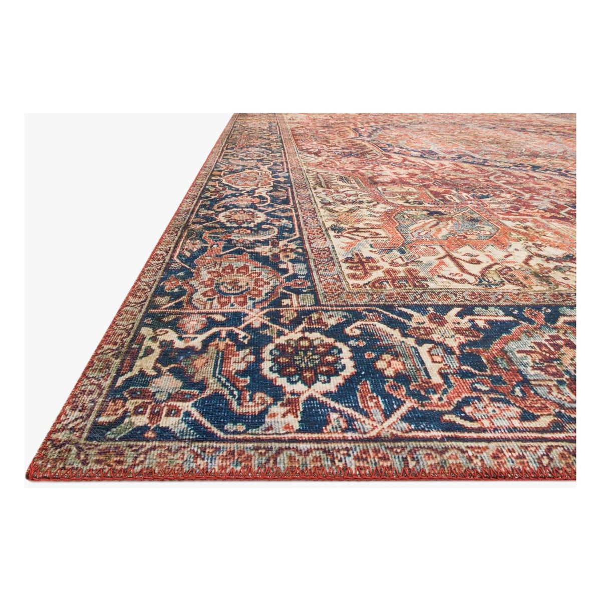 LAYLA LAY-08 RED / NAVY