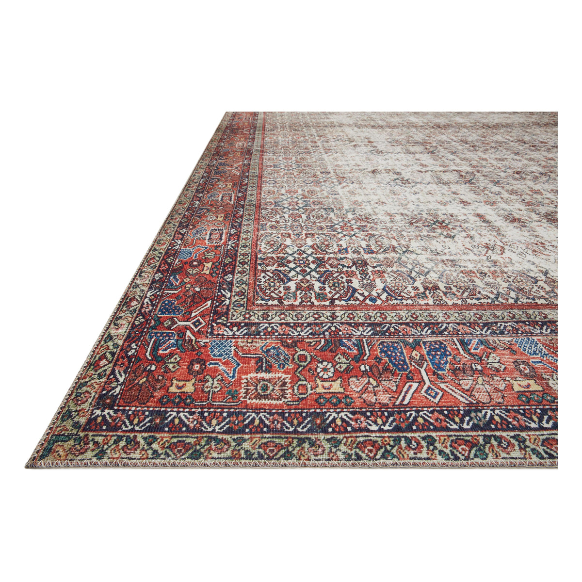 LAYLA LAY-12 Ivory / Brick