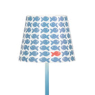 Zafferano America LD035108 Abat-jour graphique Poldina en poisson bleu Avio