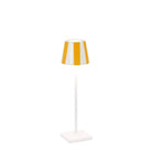Zafferano America LD0490BC2 Poldina Pro Micro Lido à rayures blanches et jaunes