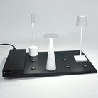 Zafferano America LD0490RP 12-Lamp Charging Platform: Poldina Micro, Angelina, Damina & Carolina