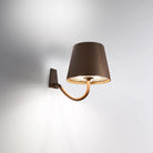 Zafferano America LD0688R4 Poldina Pro Wall Magnetic with Mounting Bracket in Rust