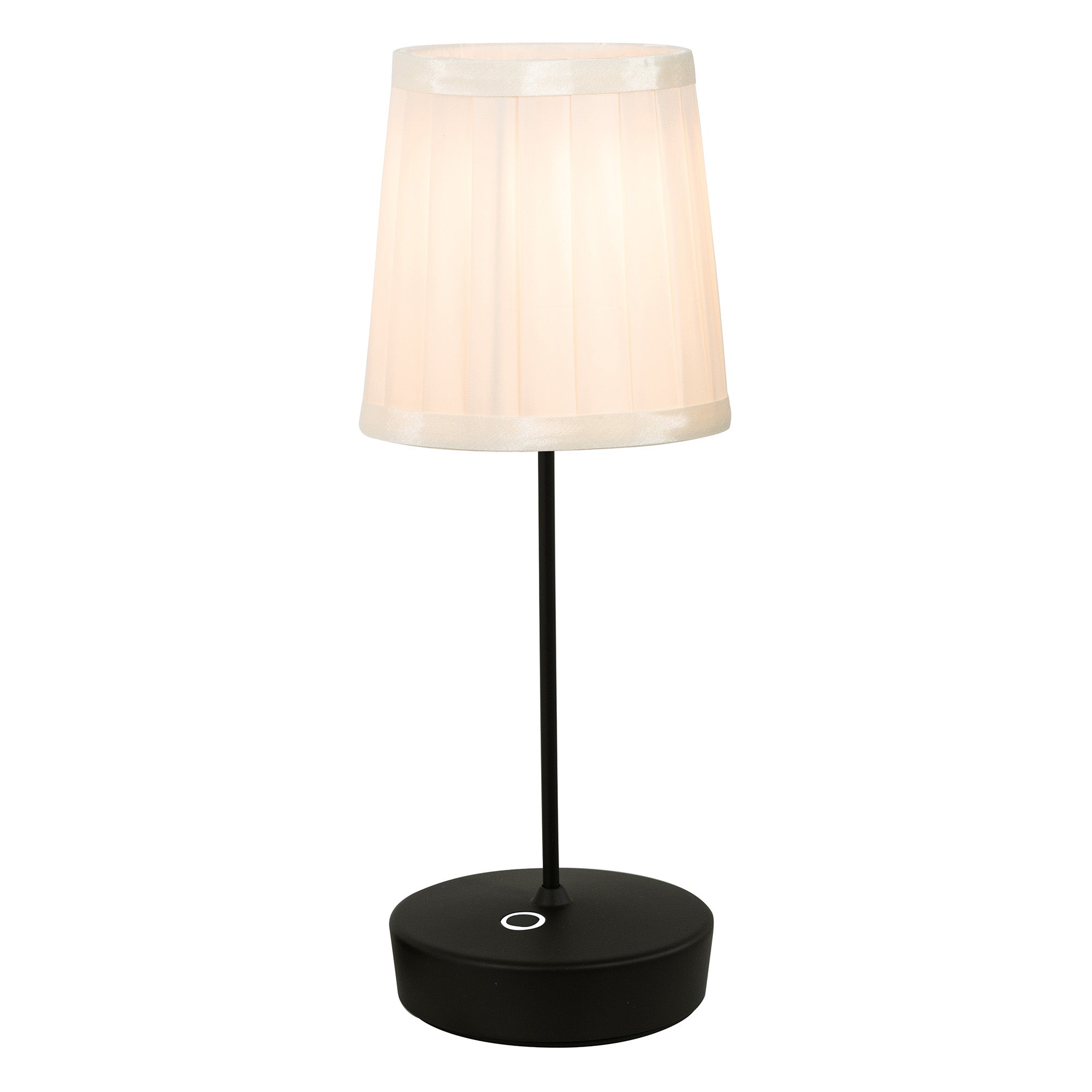 Zafferano America LD2146D3 Swap Pro Pleated Ivory Lampshade in Black