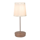 Abat-jour plissé ivoire Swap Pro LD2146W3 de Zafferano America, finition bronze